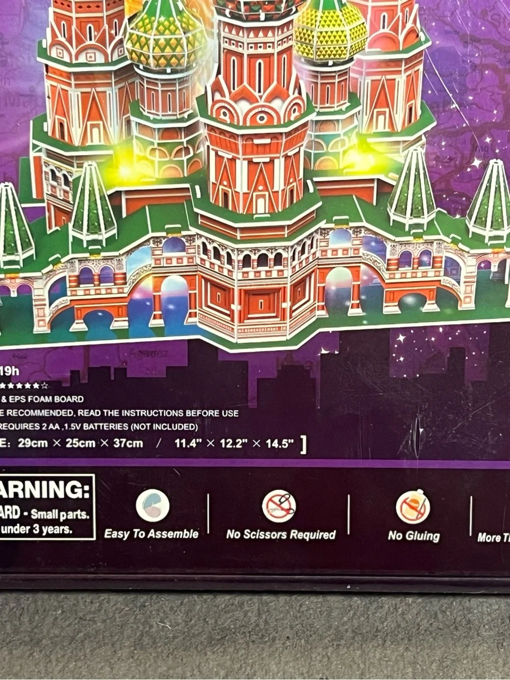 St. Basil's Cathedral 3D LED Building Set – Purple